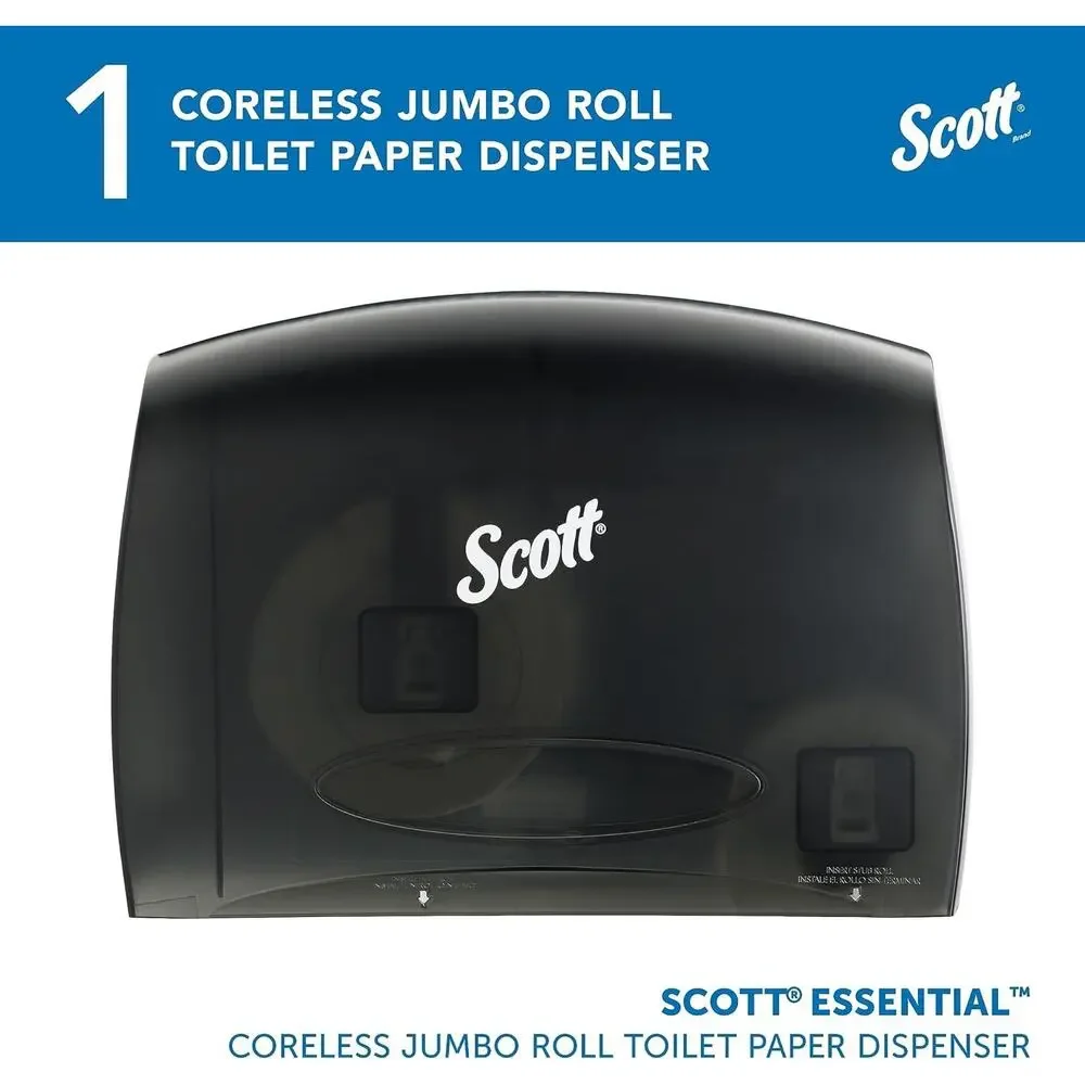 Scott 09602-04 Essential Coreless Jumbo Roll Tissue Dispenser for Business 14